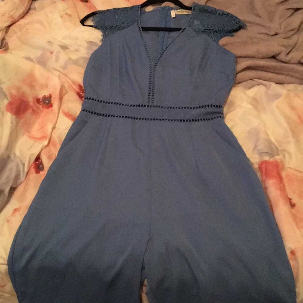 Blue lace jumper